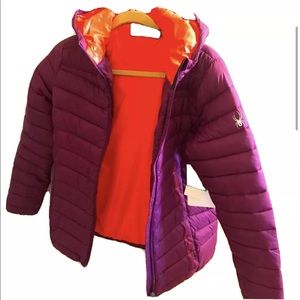 NWT Girls Spyder Snow Rain Winter Hooded Jacket